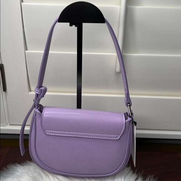 Mango Purple Niger Shoulder Bag NWT Europe - Picture 3 of 15